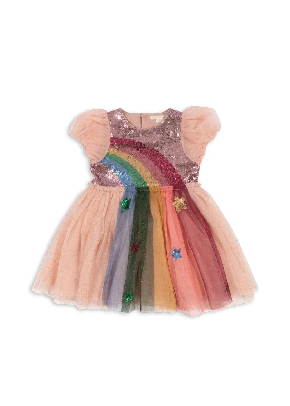 Odette Rainbow Dress - Evening Sand Konges Slojd