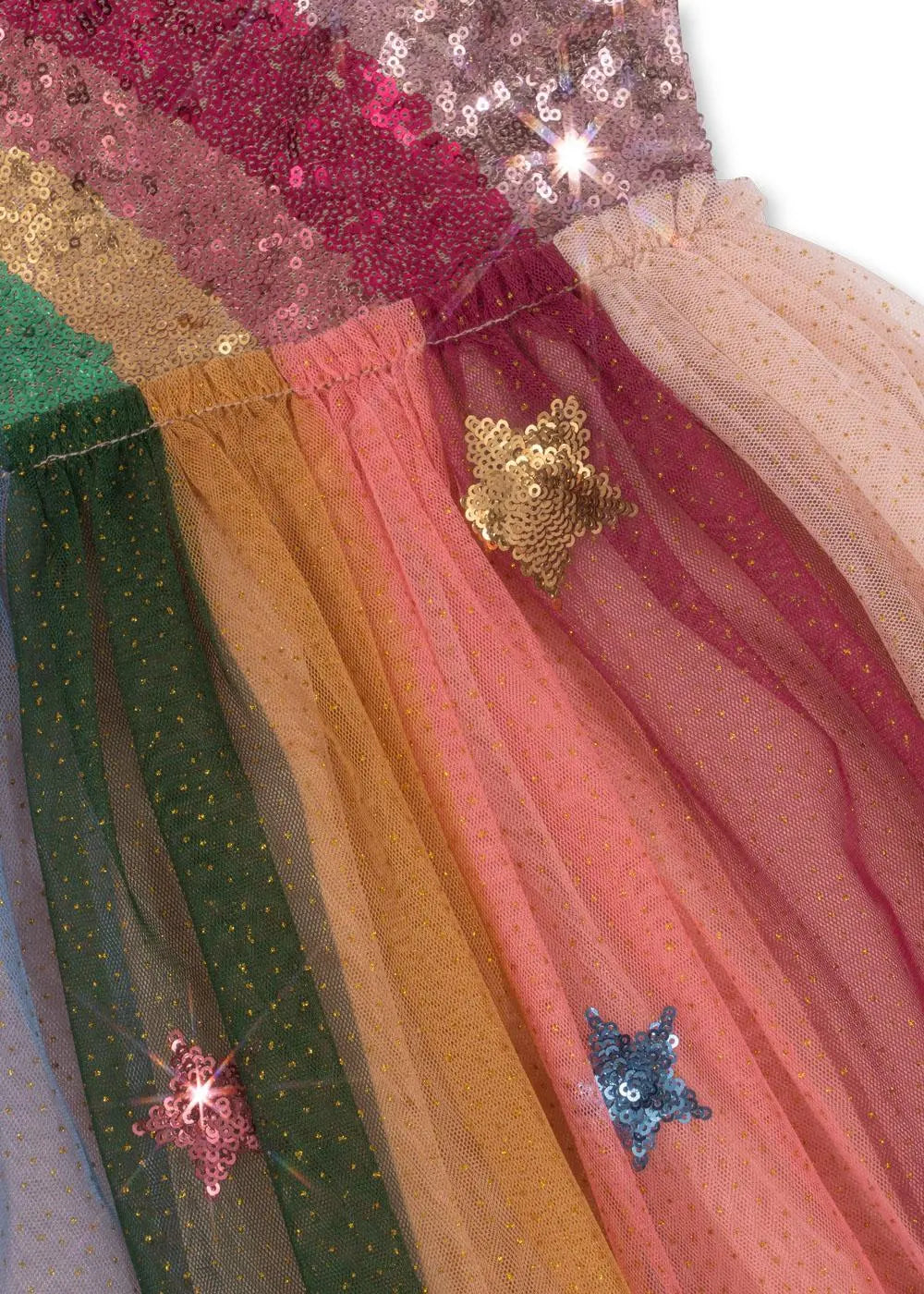 Odette Rainbow Dress - Evening Sand Konges Slojd