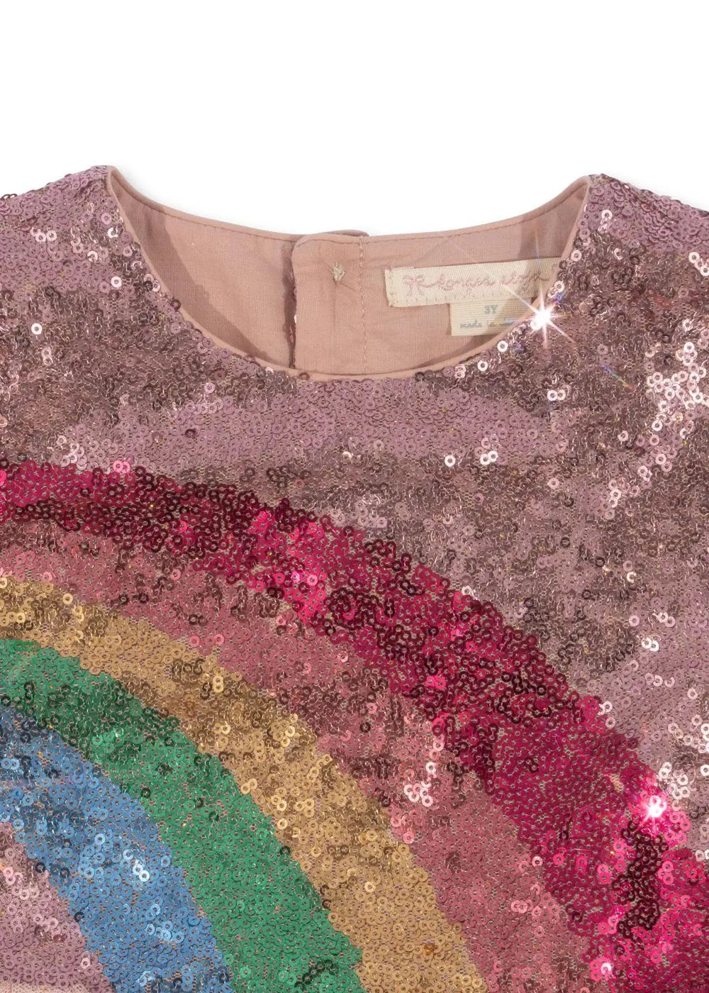 Odette Rainbow Dress - Evening Sand Konges Slojd