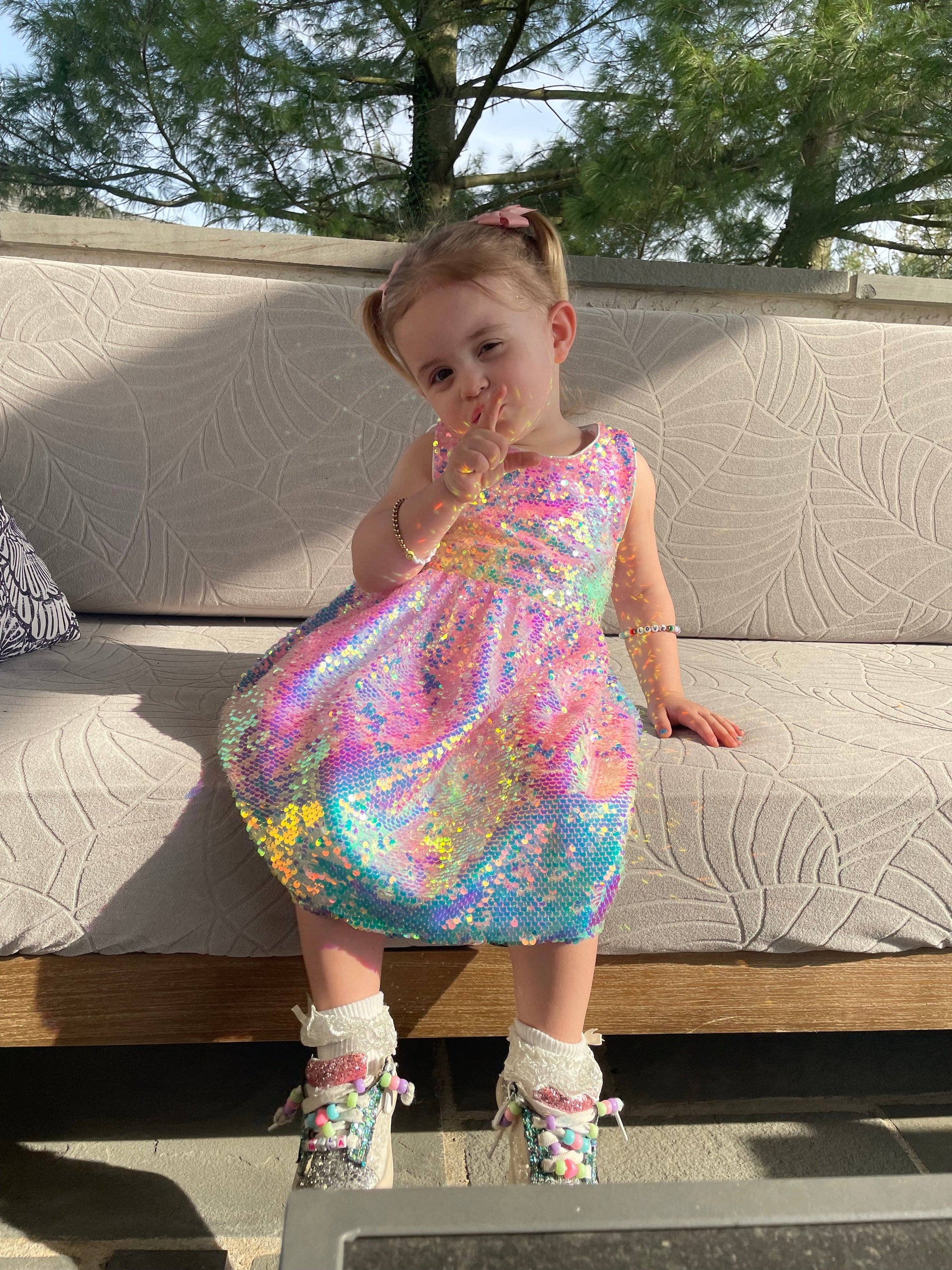 Ombre Sequin Dress Ellie and Mila