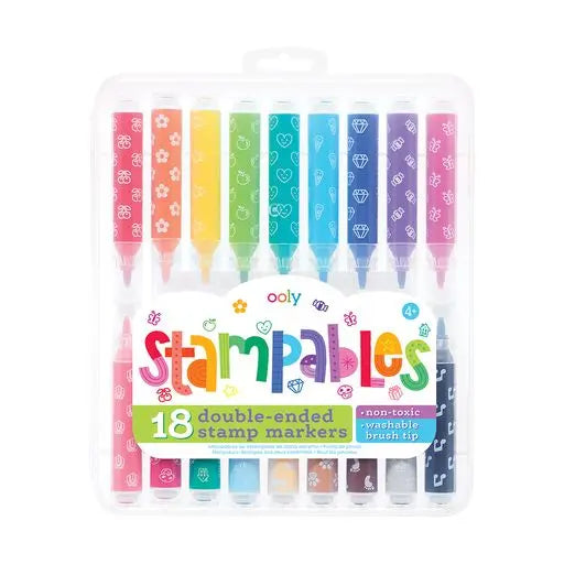 Ooly - Stampables double-ended stamp markers - set of 18 OOLY