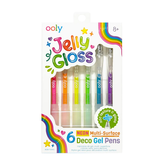 Ooly – Jelly Gloss Multi-Surface Gel Pens (Set of 6 Colors) OOLY