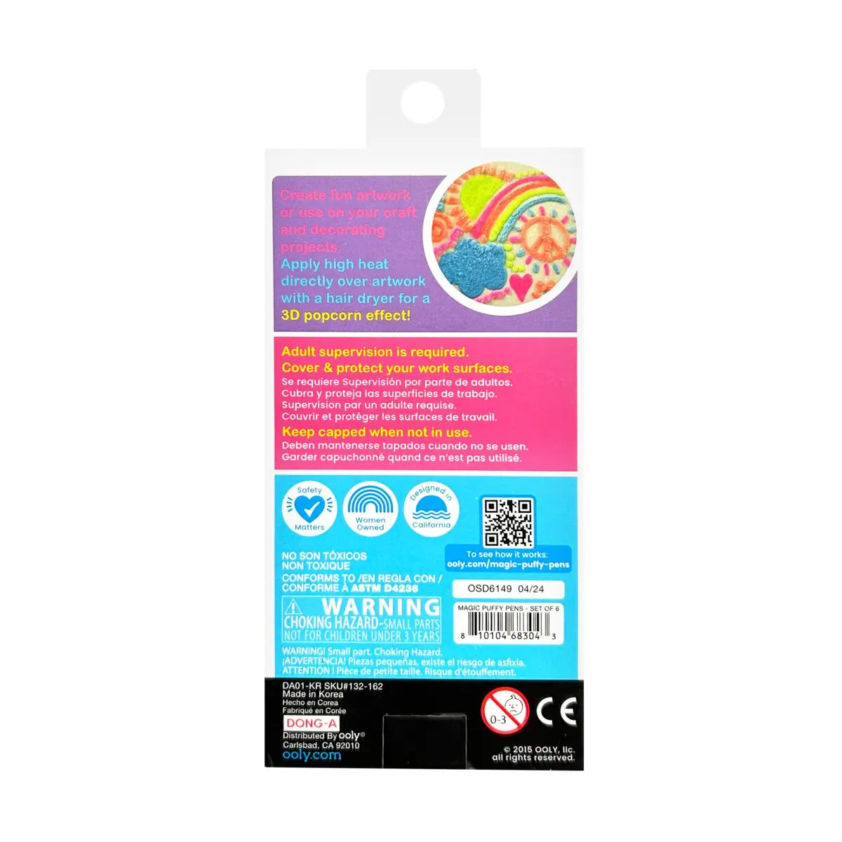 Ooly – Magic Neon Puffy Pens OOLY