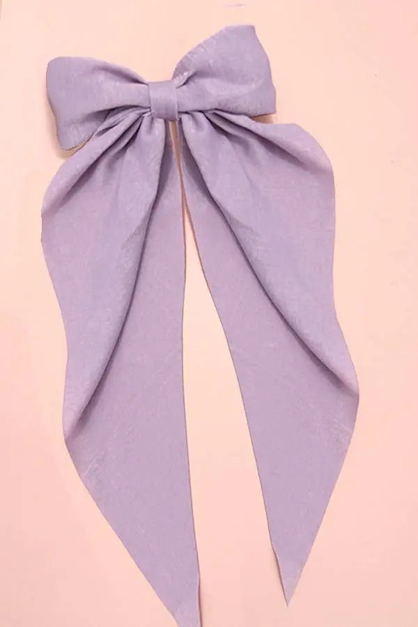 Organza Bow Ribbon Hair Clip Lilac JOSSLYN by Wall to Wall