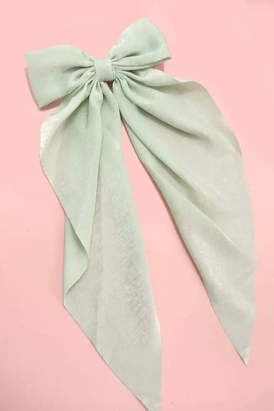 Organza Bow Ribbon Hair Clip Mint JOSSLYN by Wall to Wall