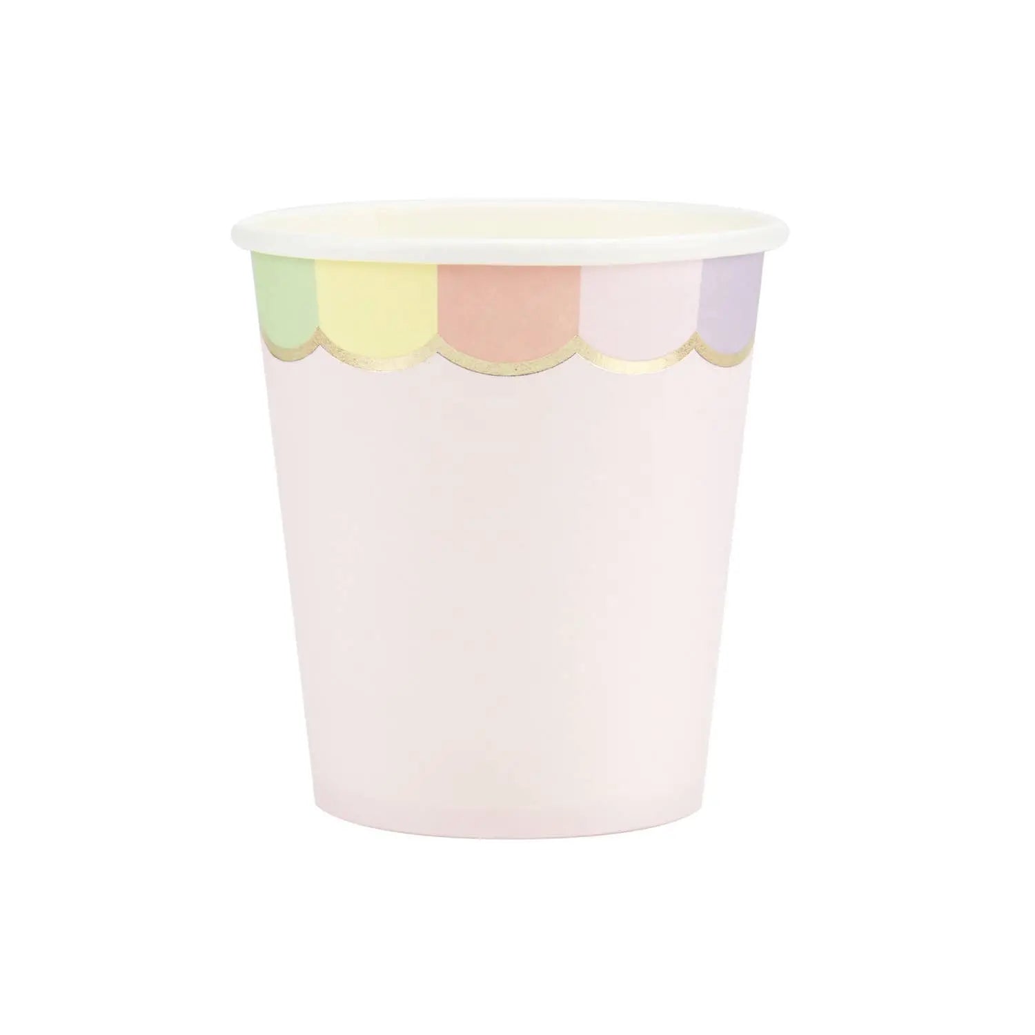 PASTEL PINK SCALLOP CUPS 200ML X 8 Tim&Puce Factory