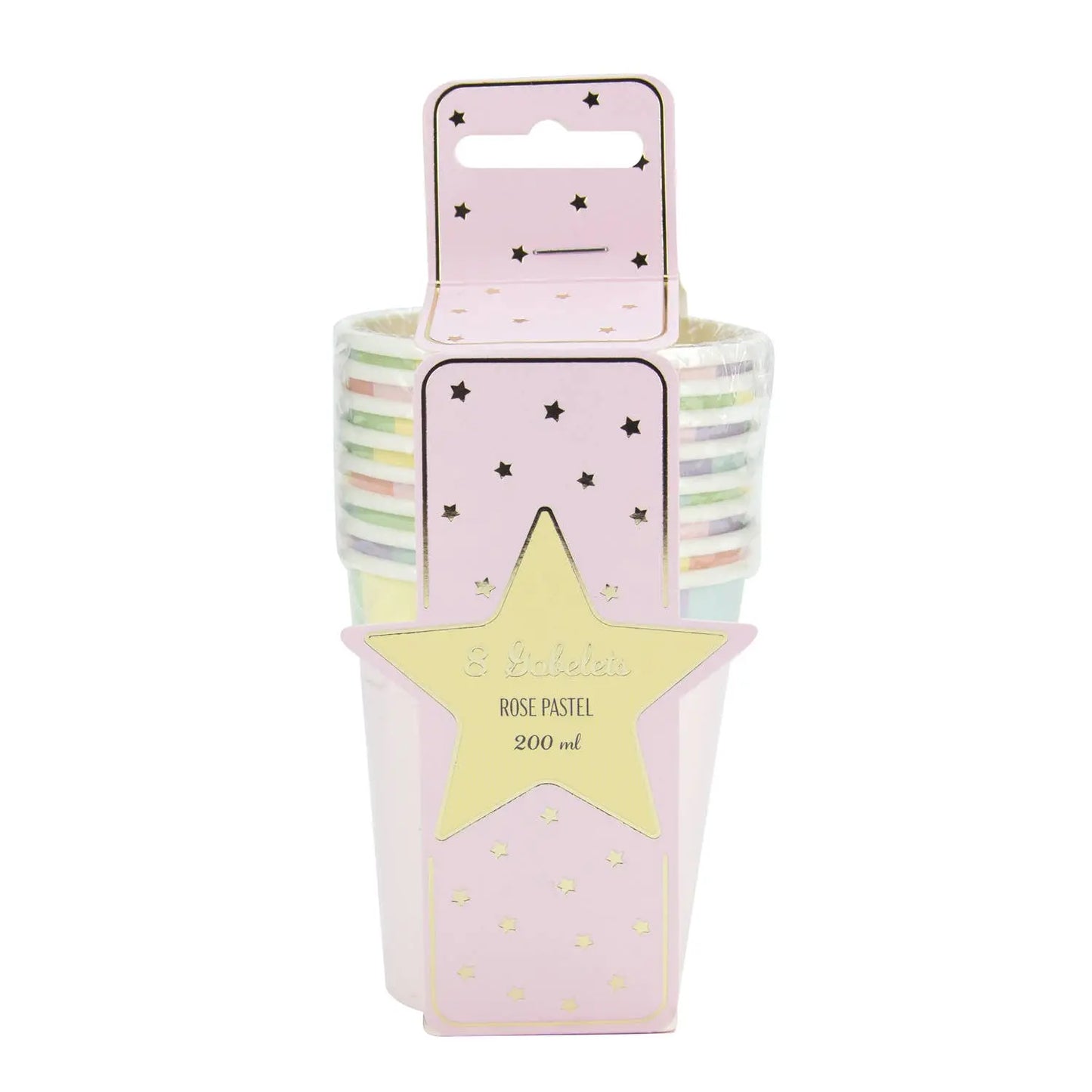 PASTEL PINK SCALLOP CUPS 200ML X 8 Tim&Puce Factory