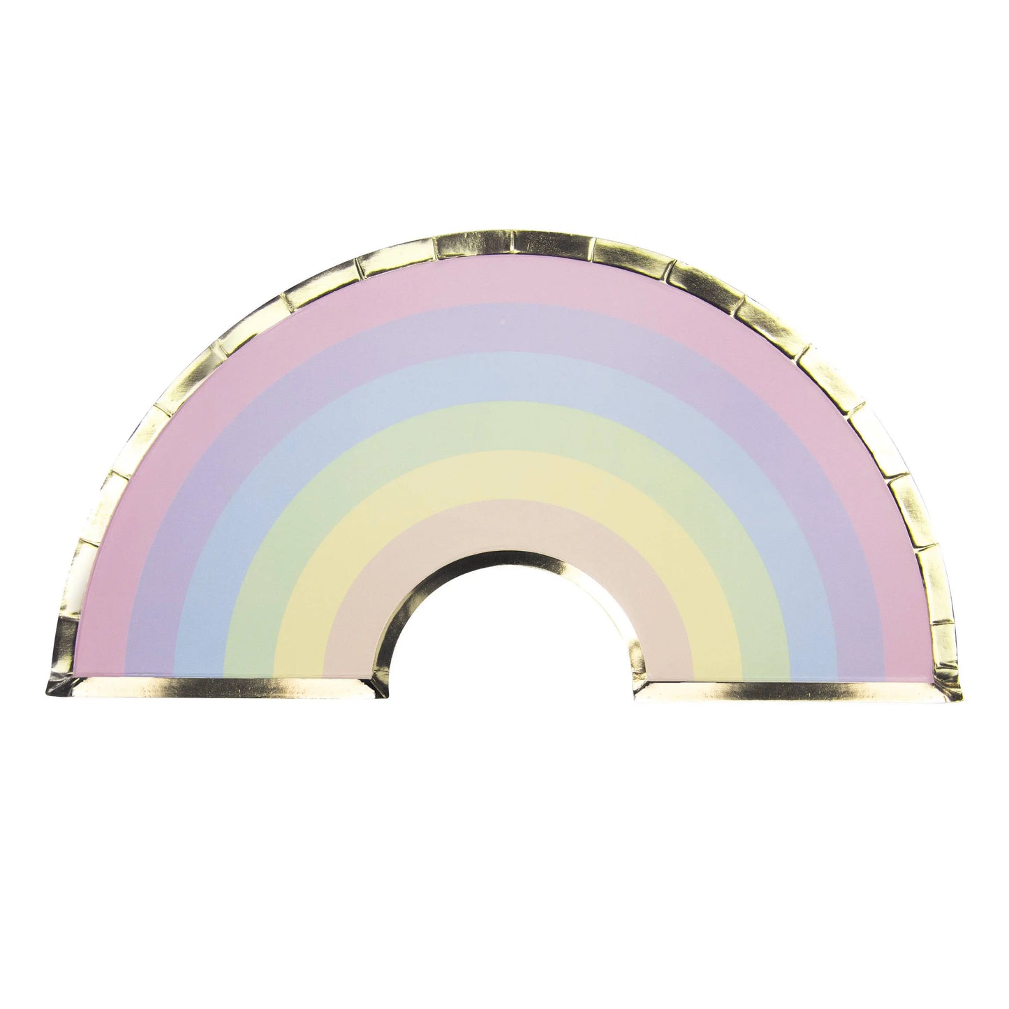 PASTEL RAINBOW PLATES 28CM X 8 Tim&Puce Factory