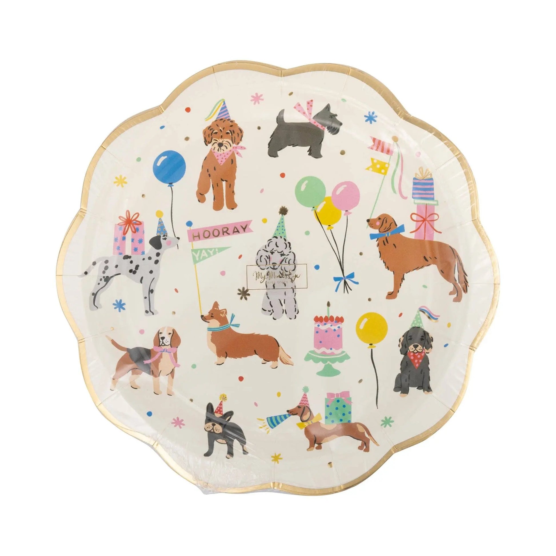 PET1142 - Dog Party Plate My Mind’s Eye