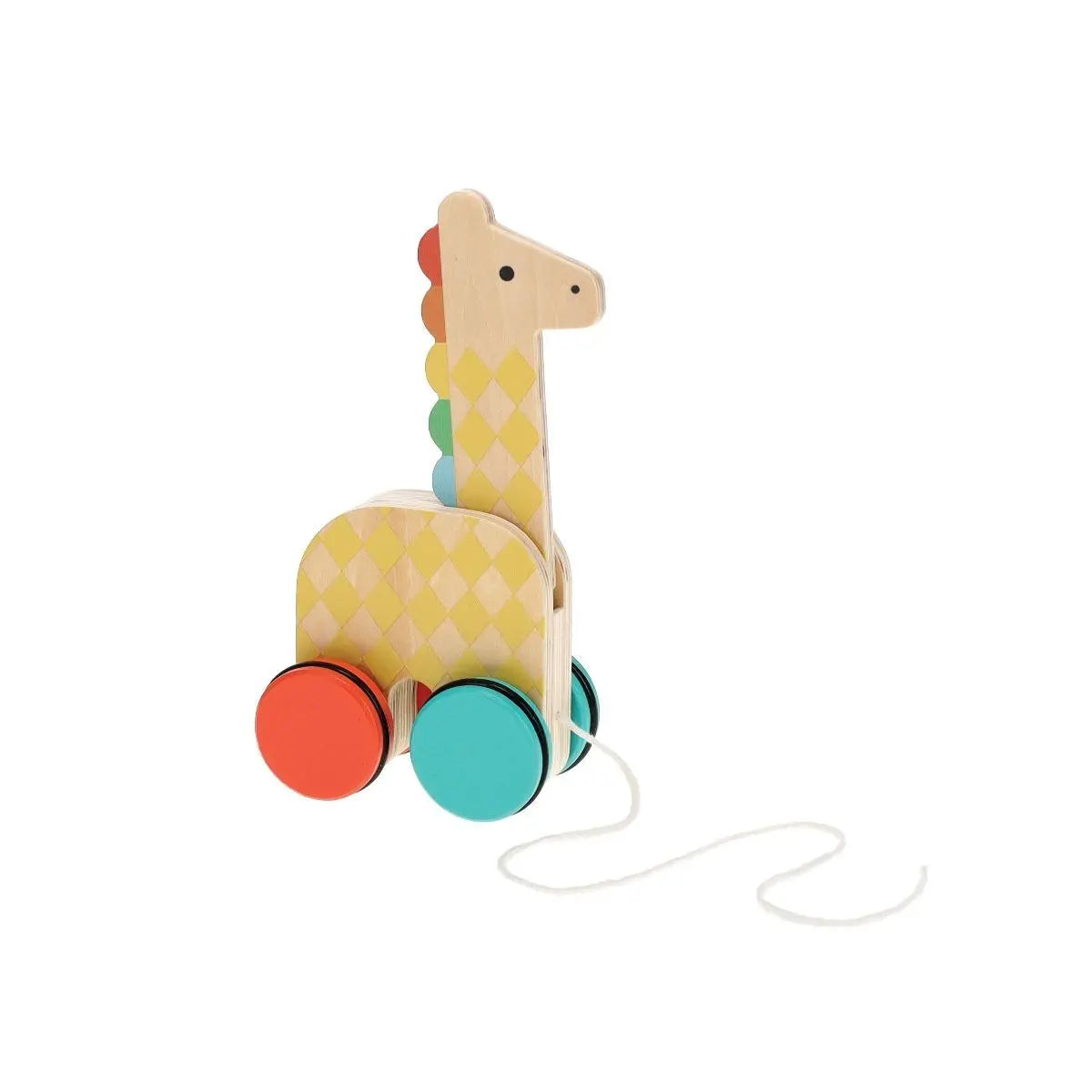 PETIT COLLAGE GIRAFFE ON-THE-GO WOODEN PULL TOY Petit Collage