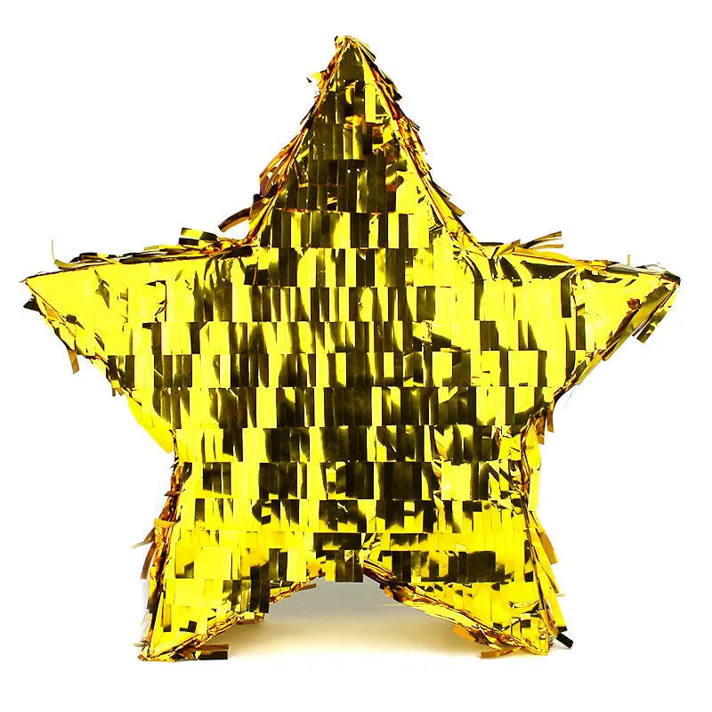 PINATA GOLD STAR FOIL  33 x 33 cm cotillons Alsace