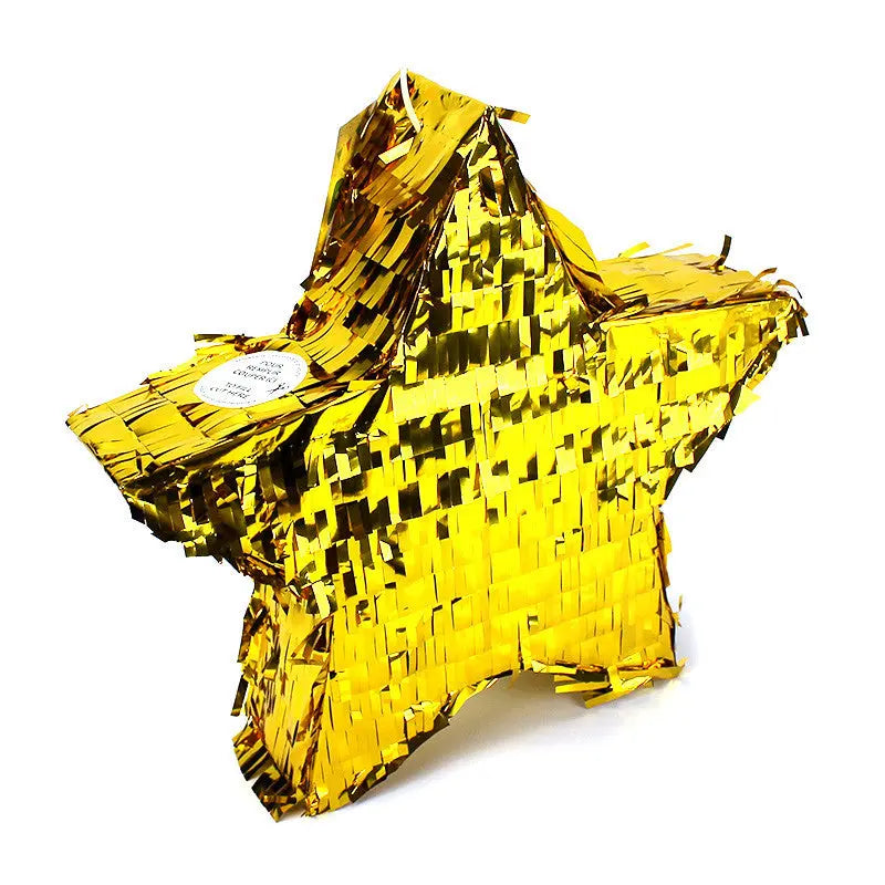 PINATA GOLD STAR FOIL  33 x 33 cm cotillons Alsace