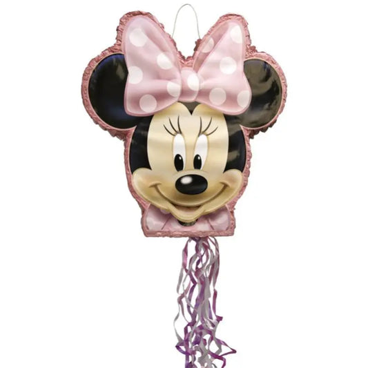 PINATA to pull - Minnie Mouse  50 x 47 cm Cotillons D Alsace