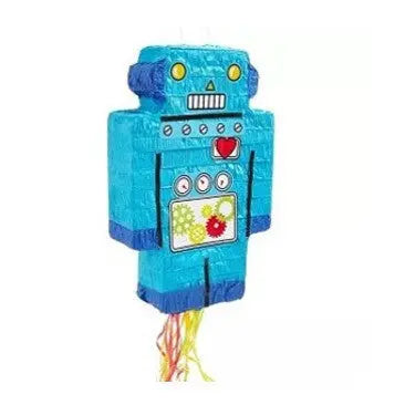 PINATA to pull - Robot blue 42 x 28 x 9 cm Folat