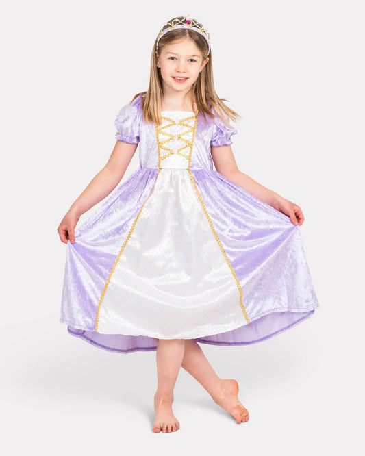 PRINCESS DRESS VELVET PURPLE Den Goda Fen