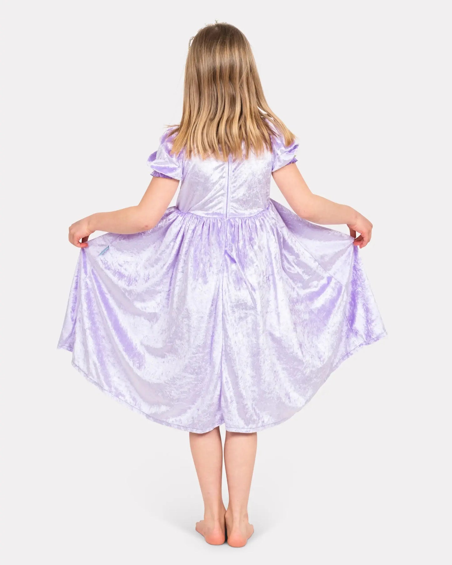 PRINCESS DRESS VELVET PURPLE Den Goda Fen