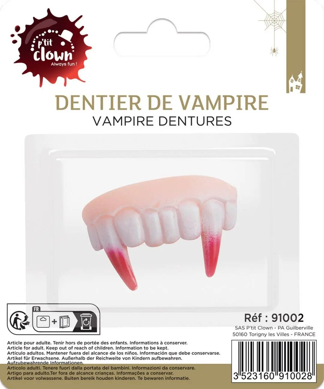 P'tit Clown - Bloody Vampire Dentures P'tit Clown