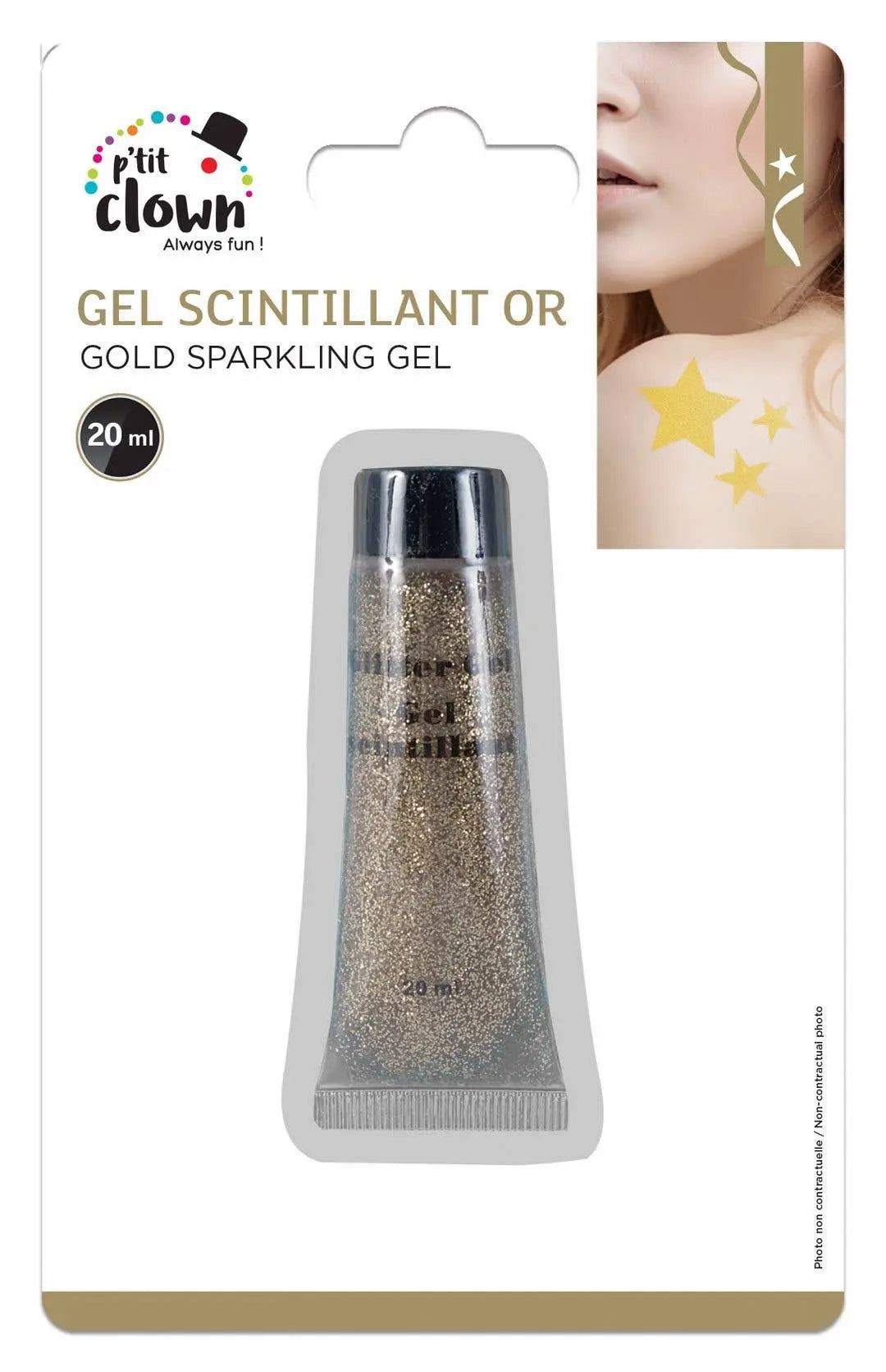 P'tit Clown - Glitter Gel - 20 ml - Gold P'tit Clown