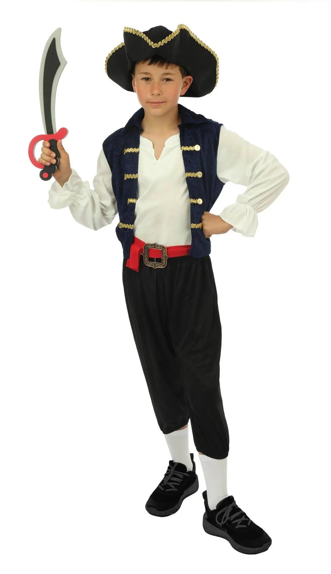 P'tit Clown - Pirate Costume - Blue - Boy Child - 10/12 Years P'tit Clown