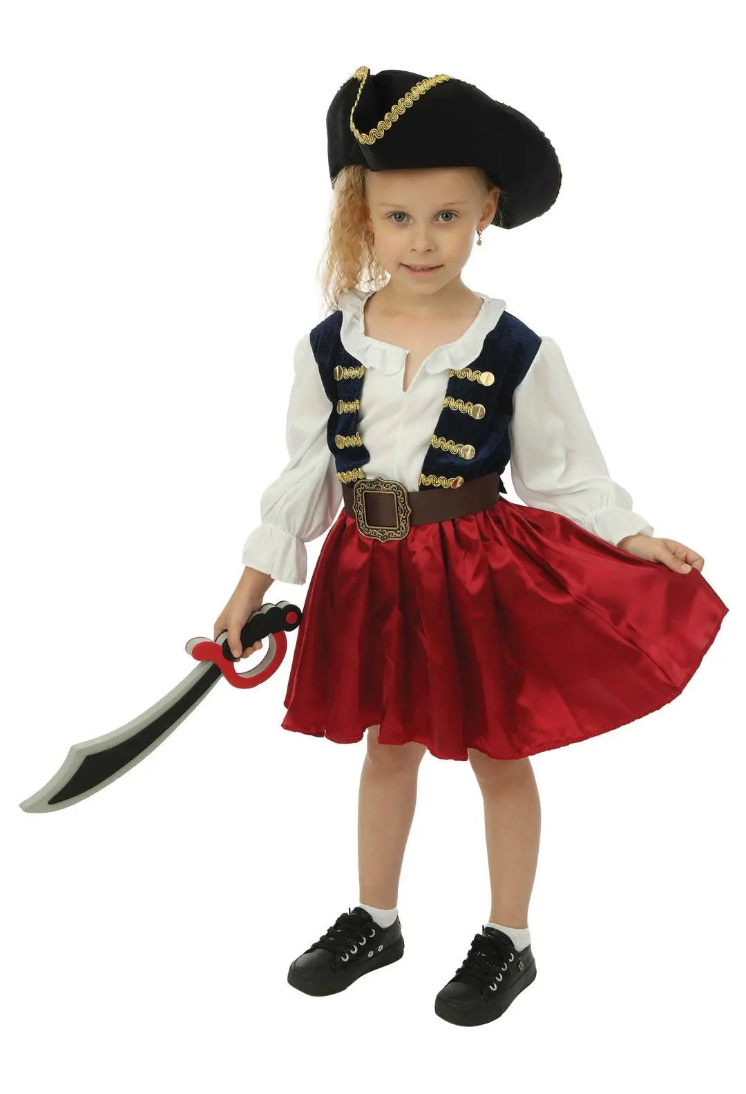 P'tit Clown - Pirate Costume - Blue - Girl Child - 3/4 Years P'tit Clown