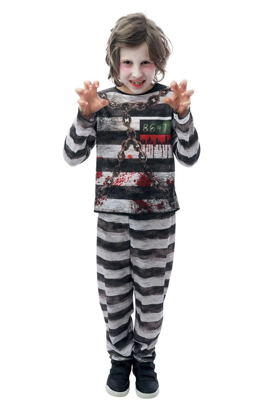 P'tit Clown - Prisoner Costume - Black, White - Child - 5/6 Years P'tit Clown