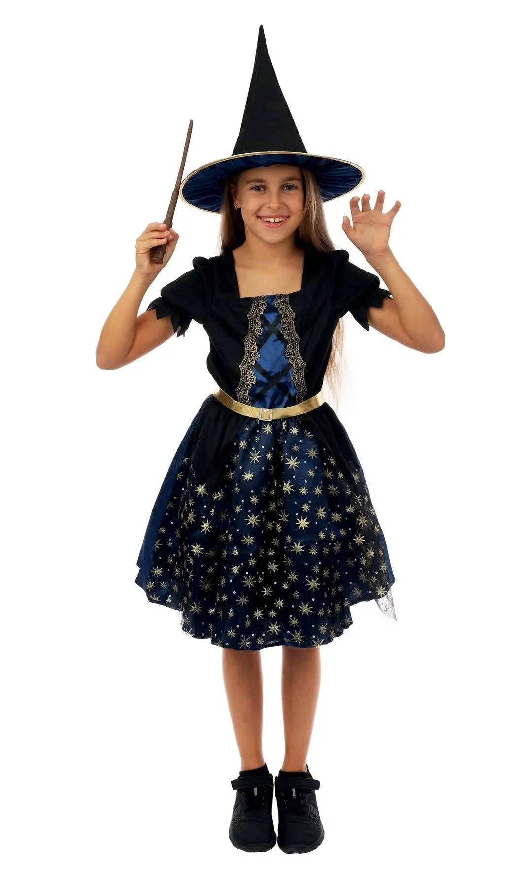 P'tit Clown - Starry Witch Costume - Blue - Child - 7/9 Years P'tit Clown