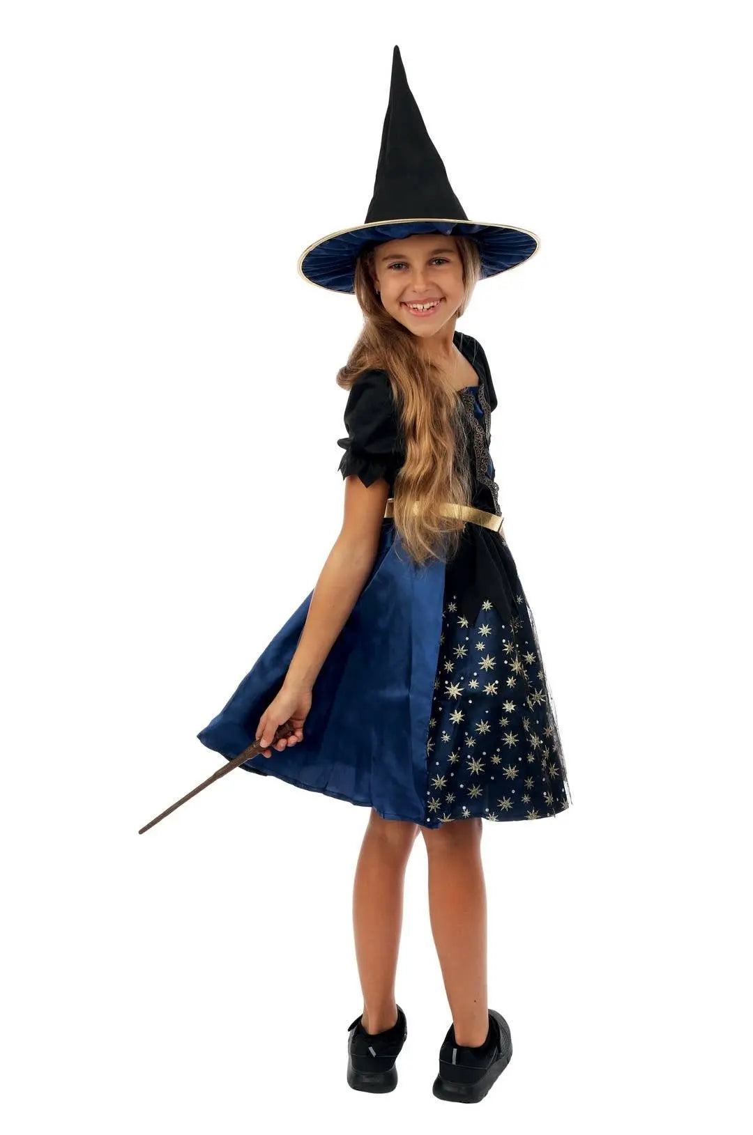 P'tit Clown - Starry Witch Costume - Blue - Child - 7/9 Years P'tit Clown