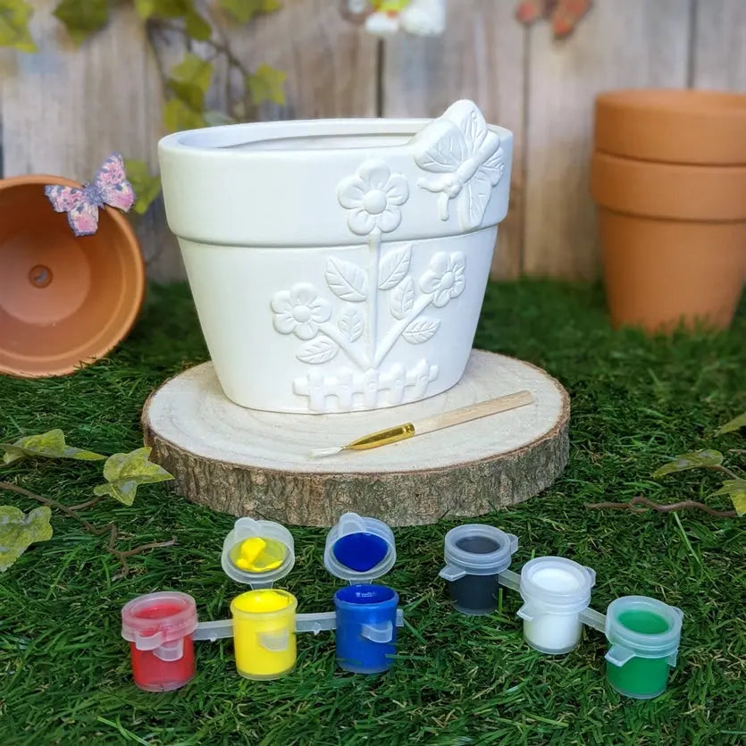 paint your own plant pot Paint Your Own Flower Pot - Little Gardener