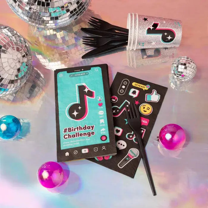 Papel napkins 1/6 fold dual layer music Oh yeah!