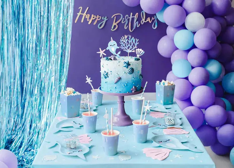 Paper Straws, lilac, 19.5cm Partydeco