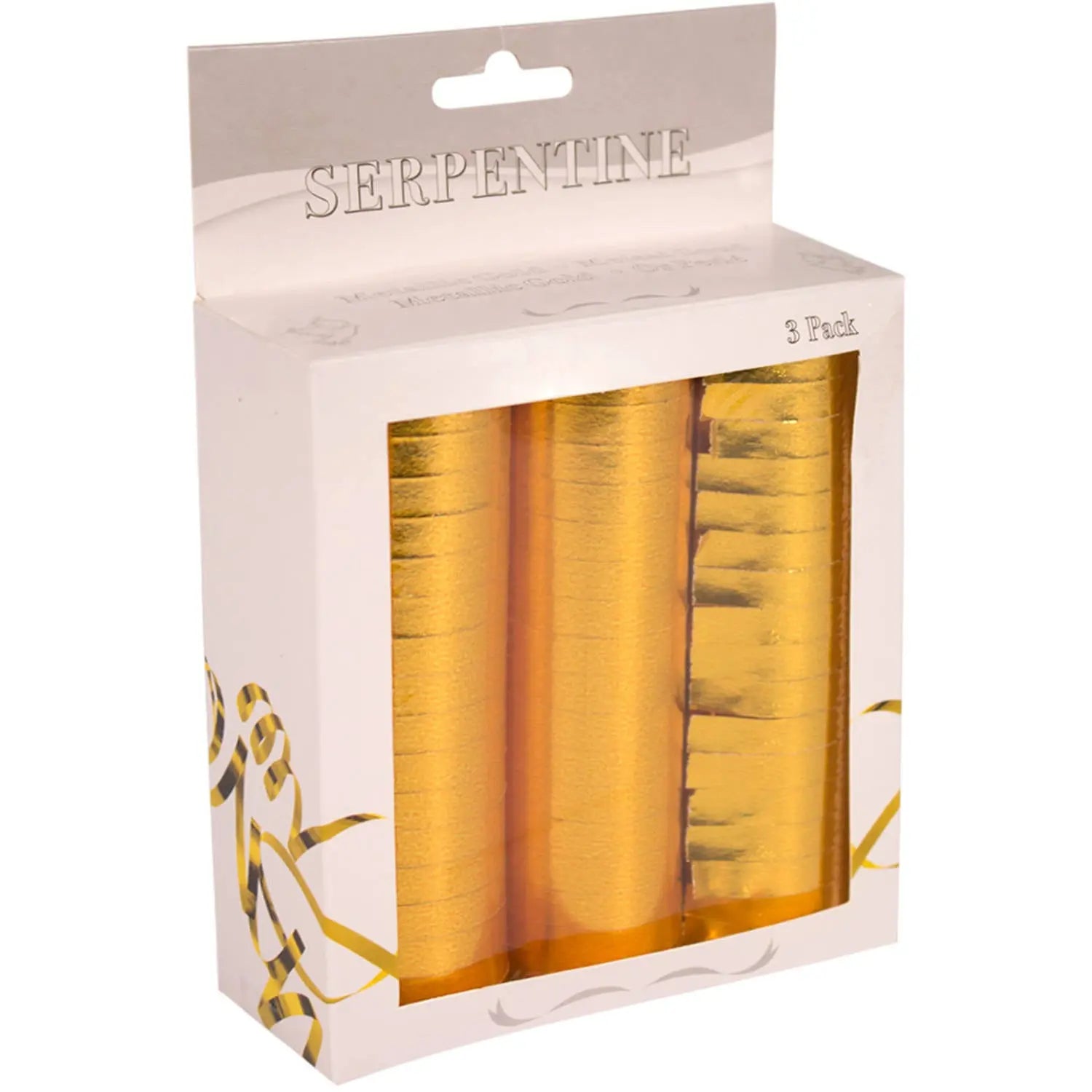 Paper Streamers Metallic Gold Folat