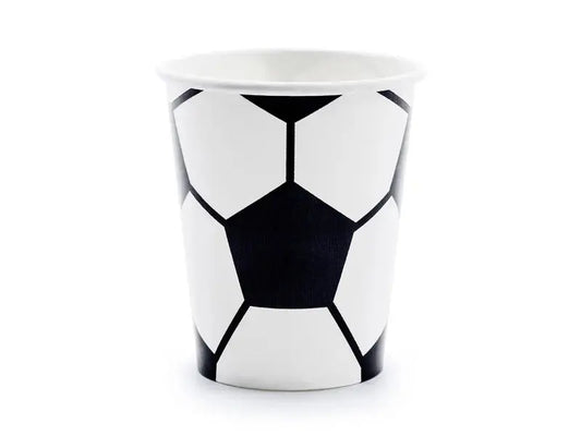 Paper cups Football, mix, 260 ml Partydeco