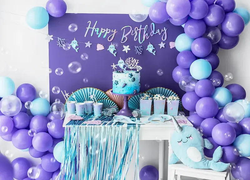 Paper cups Narwhal Partydeco