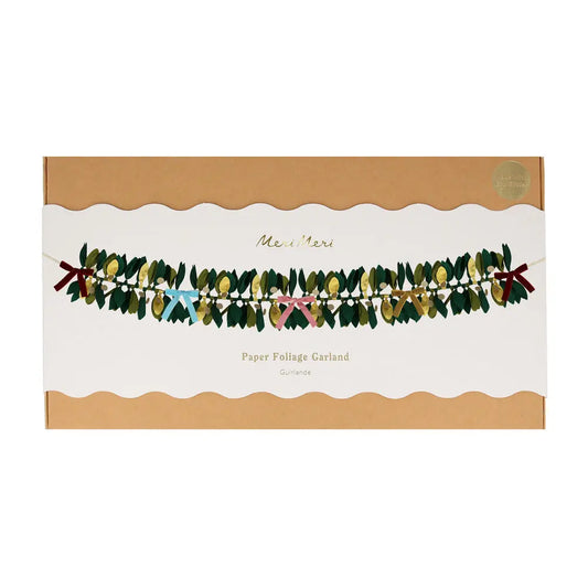 Paper festive foliage garland Meri Meri