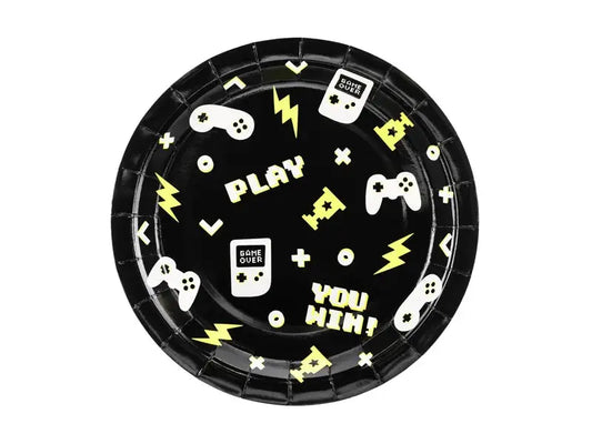 Paper plates Gamepads Partydeco