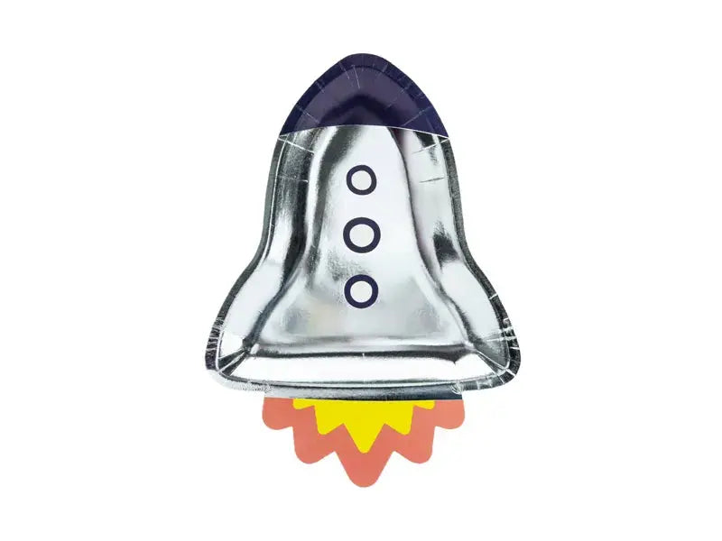Paper plates Space Party - Rocket Partydeco