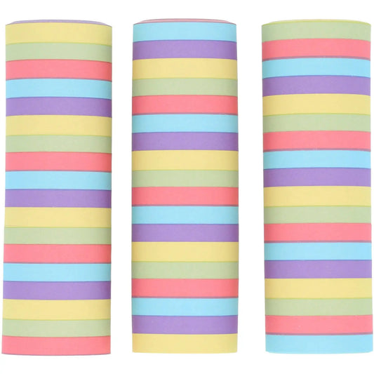 Paper streamers - Pastel Multicolour - 4 meters - 3 pieces Folat
