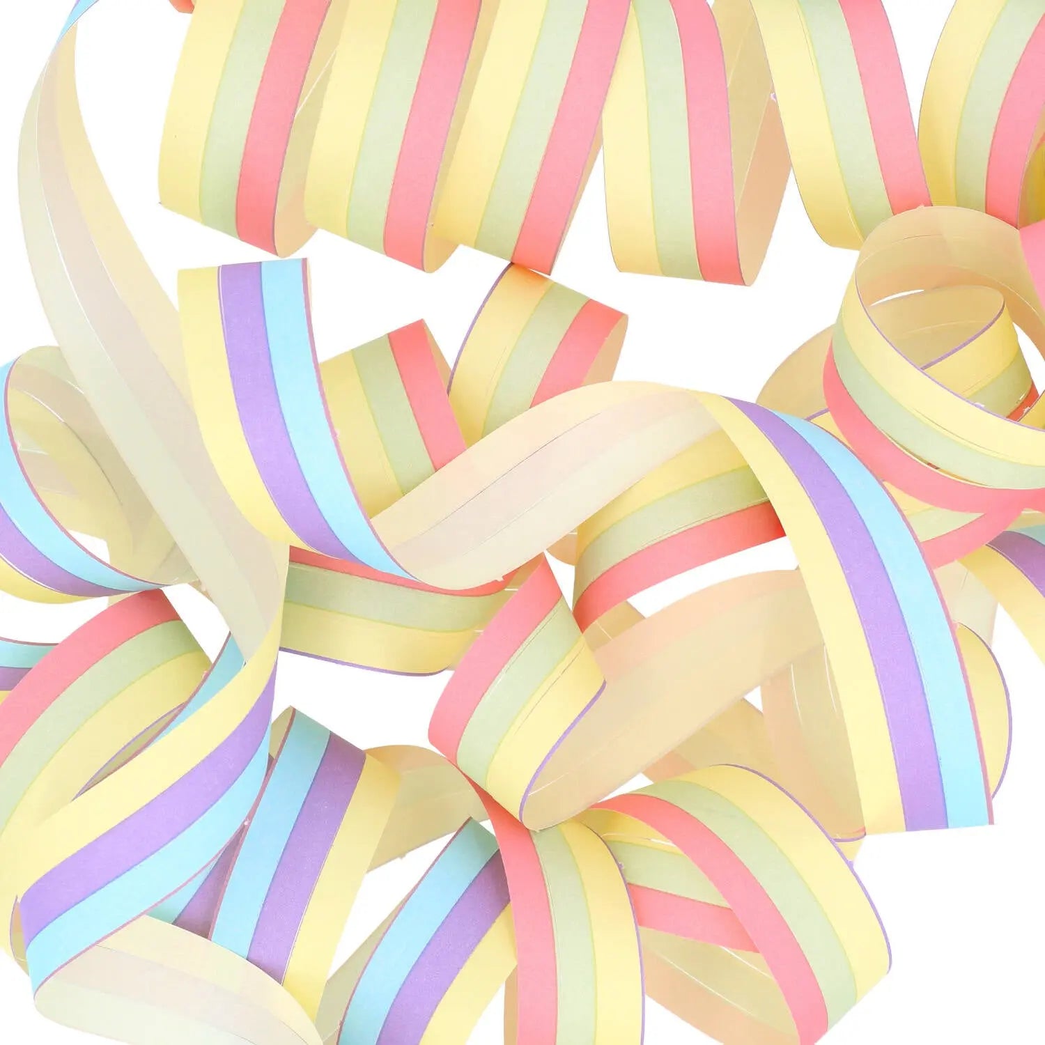 Paper streamers - Pastel Multicolour - 4 meters - 3 pieces Folat