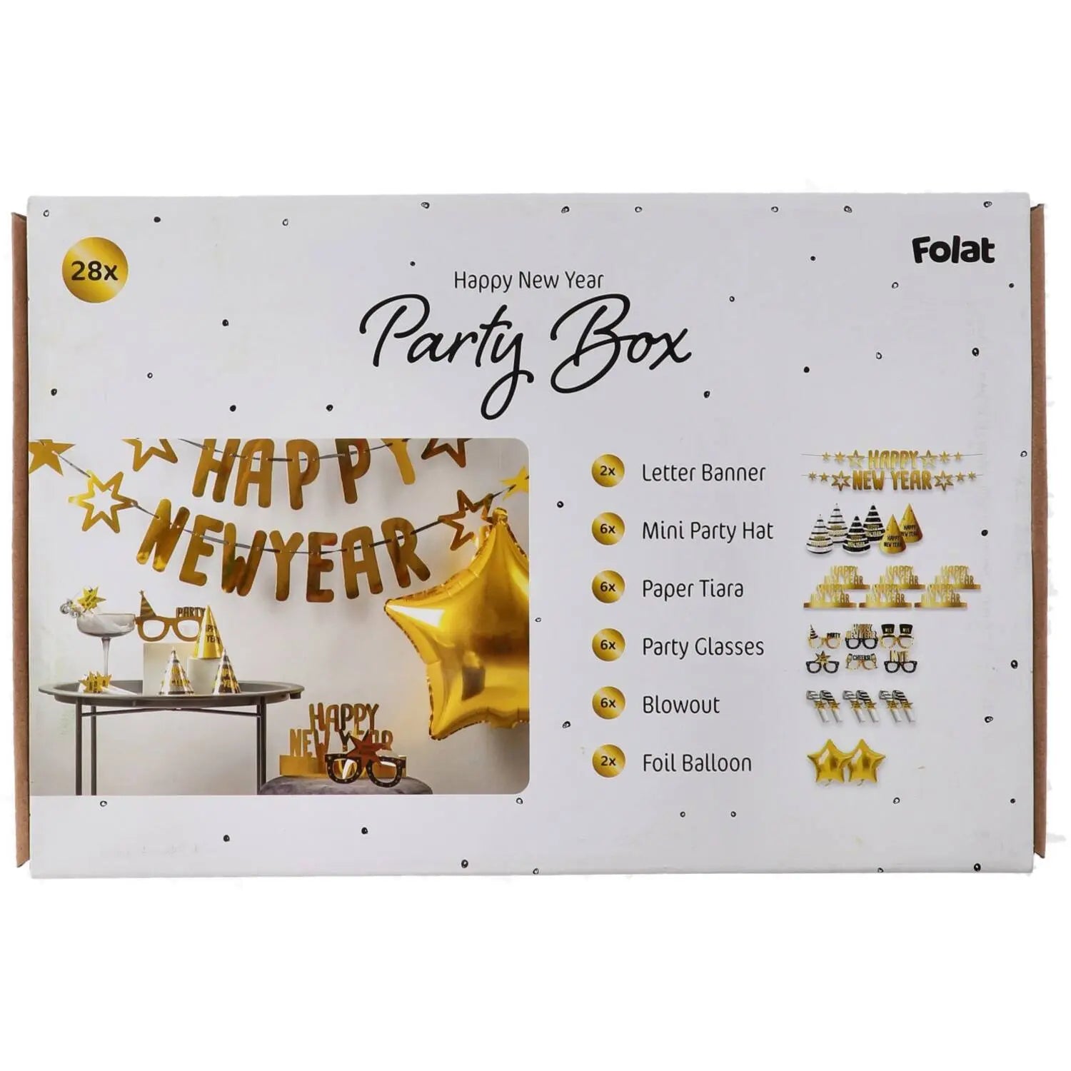 Party box Happy New Year - BlackGold HNY Folat