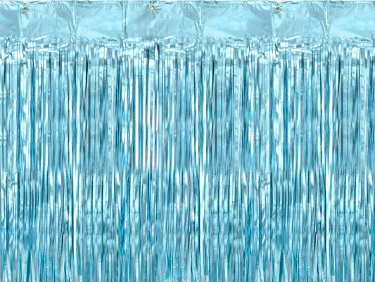 Party curtain, blue, 90x250cm Partydeco