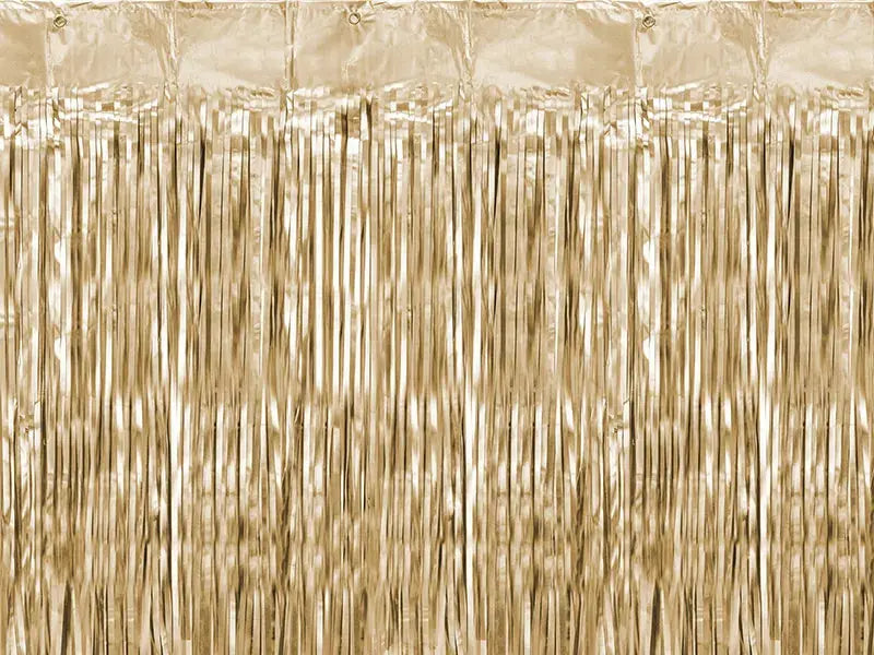 Party curtain, gold, 90x250cm Partydeco