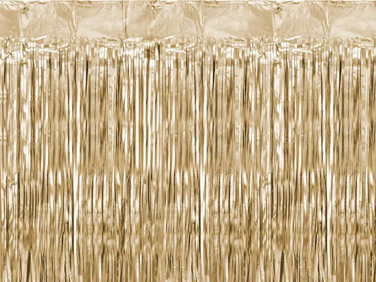Party curtain, gold, 90x250cm Partydeco