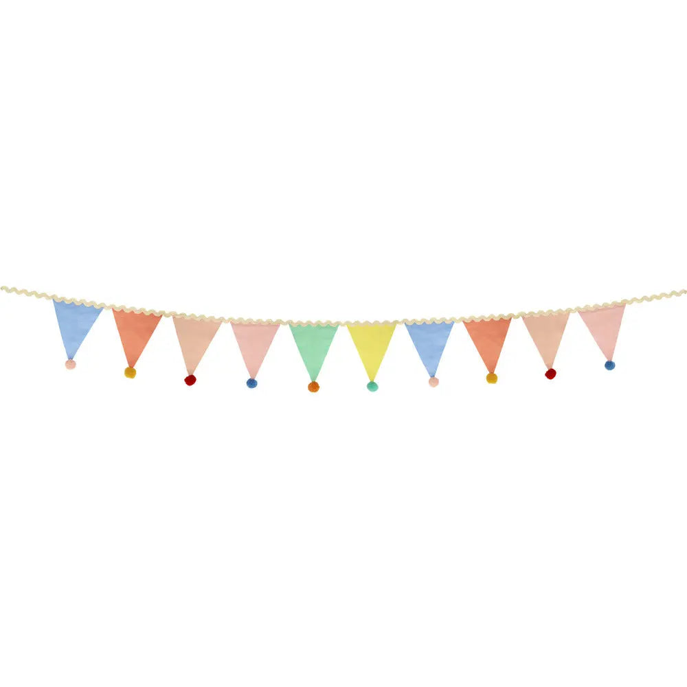Pastel Pom Pom Flag Garland Meri Meri