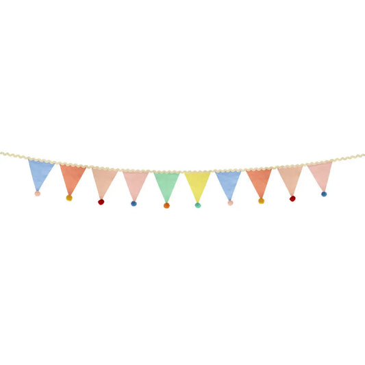 Pastel Pom Pom Flag Garland Meri Meri
