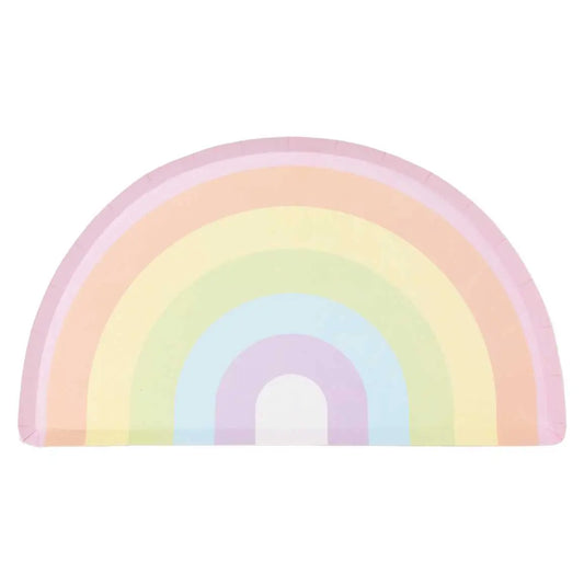 Pastel Rainbow Plates Ginger Ray