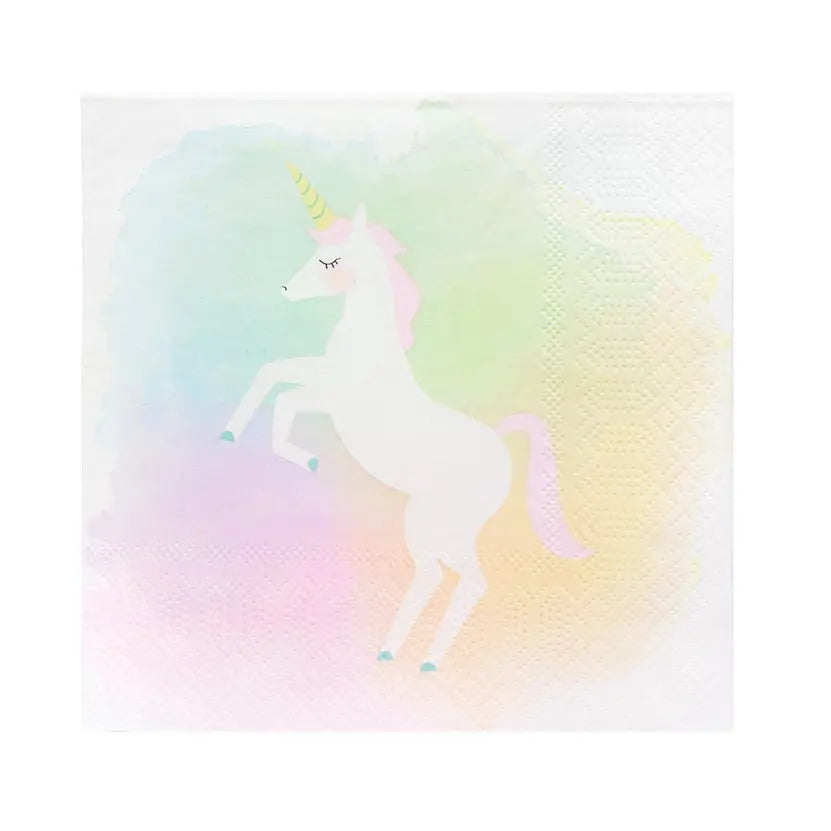 Pastel Unicorn Napkins - 20 Pack Talking Tables