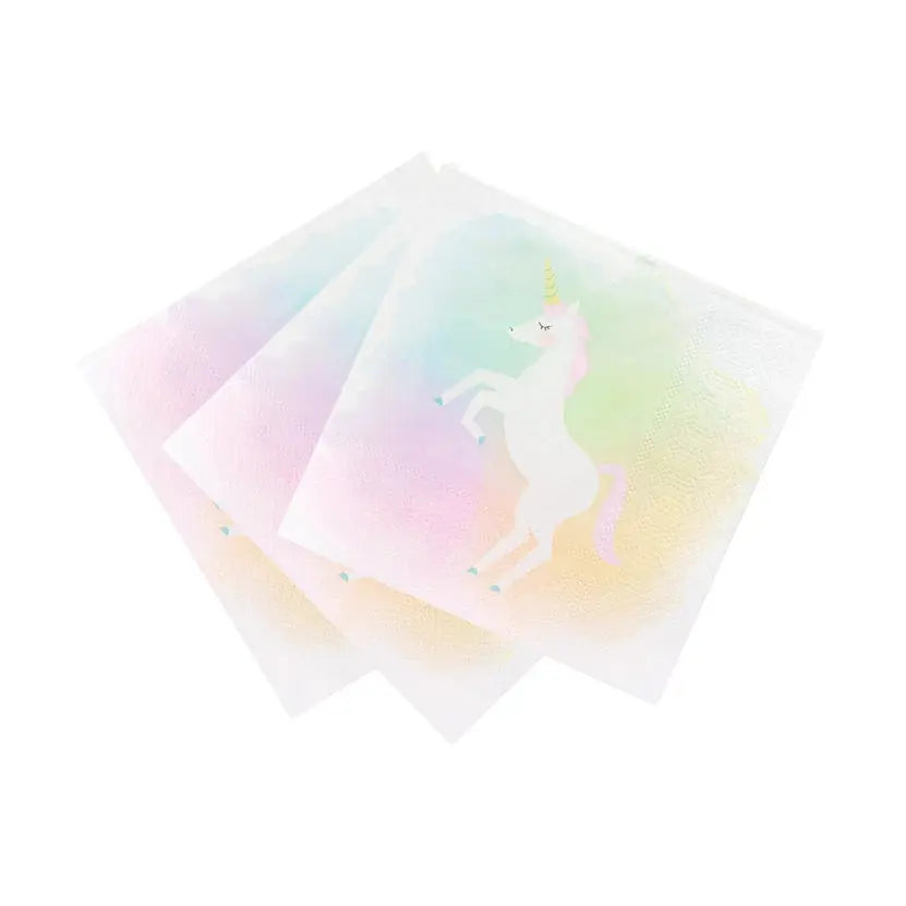 Pastel Unicorn Napkins - 20 Pack Talking Tables