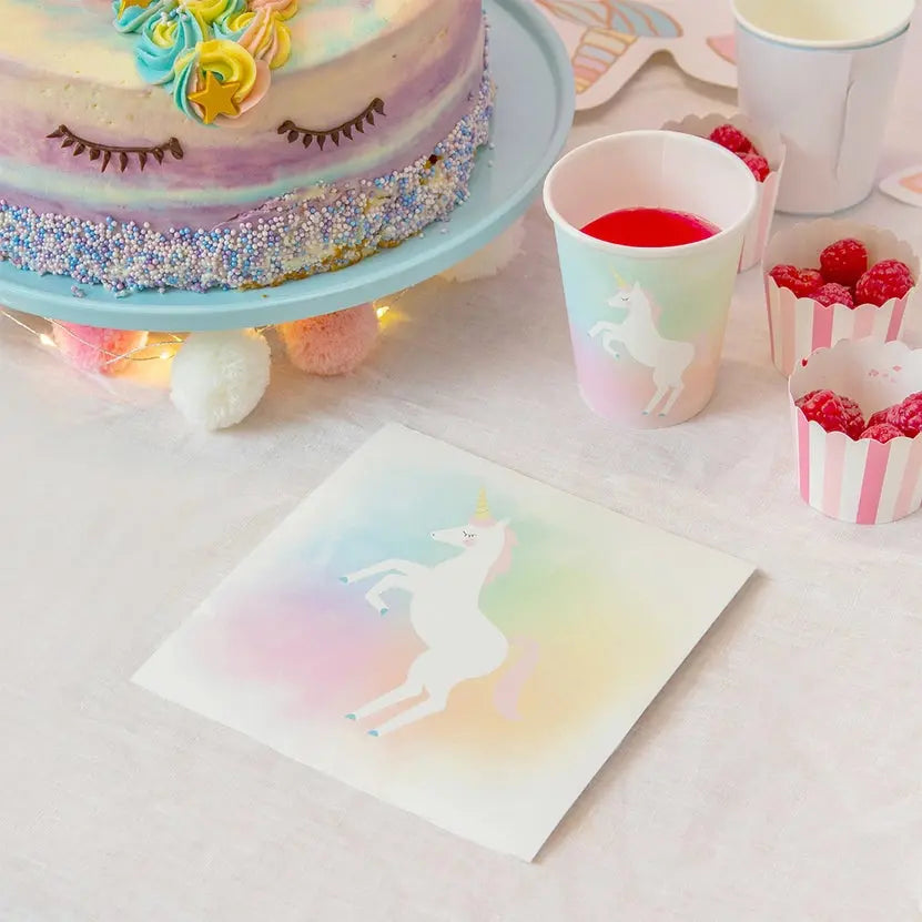 Pastel Unicorn Napkins - 20 Pack Talking Tables