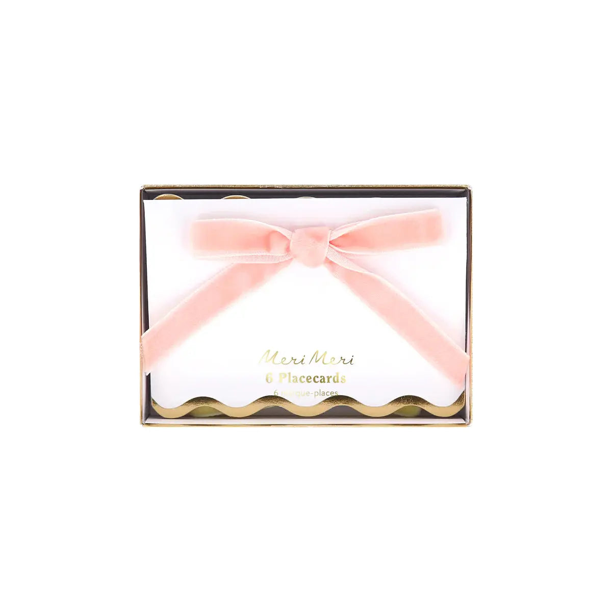 Pastel Velvet Bow Place Cards (x 6) Meri Meri