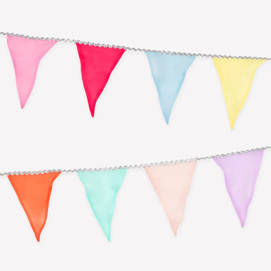Pastel rainbow organza garland Meri Meri